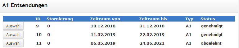 A1-Bescheinigung 4